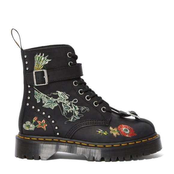 Dr. Martens Gomez Floral Embroidered Platform Boot - Picture 2 of 7
